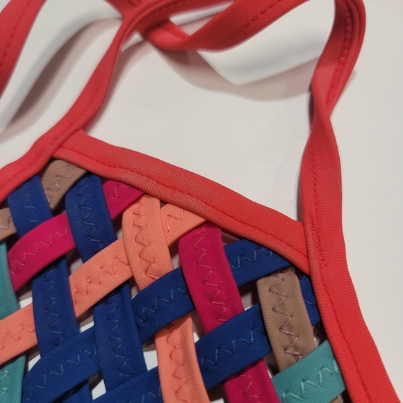 RARE Red Carter Dream Weaver Bikini Set - Picture 3 of 11